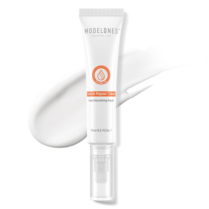 modelones Cuticle Cream UltraHydrating Nail Care for Damaged Nails Organic Jojoba Oil Vitamin E Cuticle Nongreasy Dry Cr