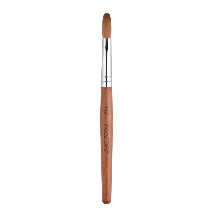 Rolabling Nail Brush Kolinsky Sable Acrylic Nail Art Brush Professional Red Wooden Nail Brush 14
