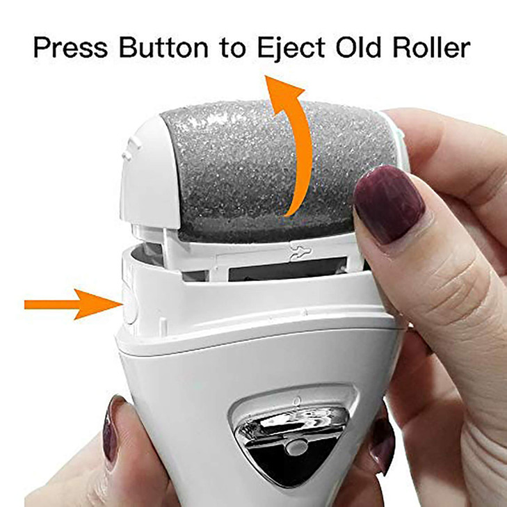 PRITECH Callus Removers 6 Pack Replacement Rollers Heads for Electric Feet File Pedicure Tools 2 Extra Coarse 2 Regular