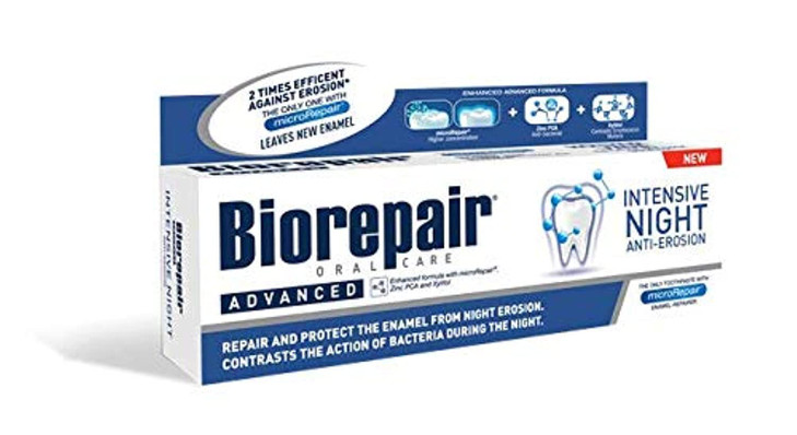 Biorepair Paste Oralcare Intensive Night Repair 75ml by COSWELL SpA online at globaldelivered
