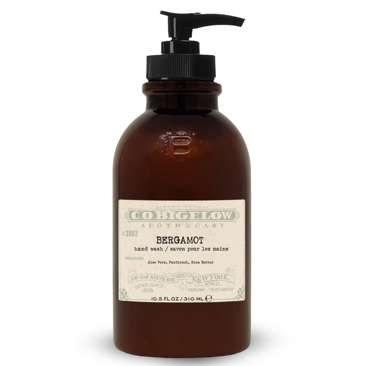 CO Bigelow Bergamot Hand Wash Iconic Collection Liquid Hand Soap with Shea Butter Glycerin Aloe Vera 105 Fl Oz
