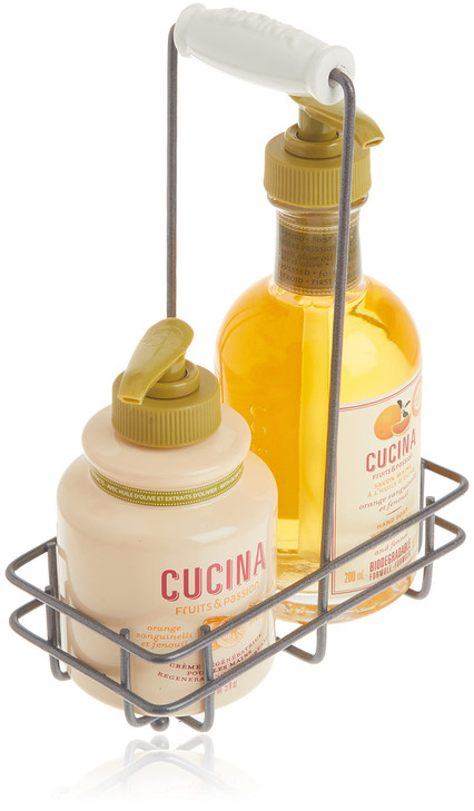 Fruits Passion Cucina Hand Care Duo Gift Set Sanguinelli Orange Fennel Hand Soap and Regenerating Hand Cream with ColdPr