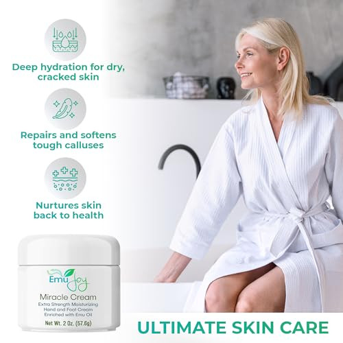 Emu Joy Miracle Cream Hand Foot Callus Remover Cream Intensive Moisturizing Cream for Dry Heels and Soles No More Foot S