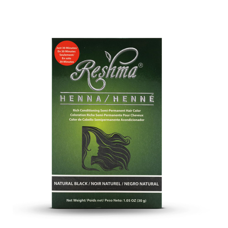 Reshma Beauty 30 Minute Henna Hair Color Infused with Plant-Based Lawsonia Inermis 100% Gray Coverage for Soft, Shiny Hair, Hair Dye1.05 oz Pack of online at globaldelivered