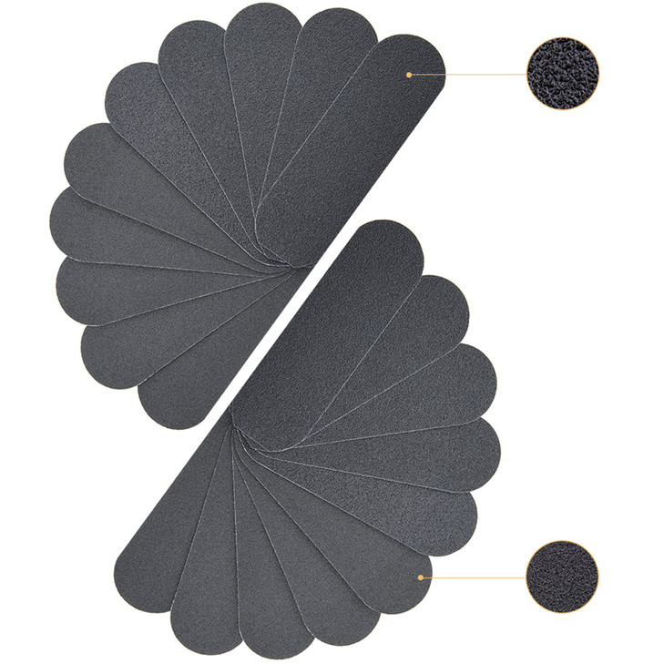 20 Pieces Stainless Steel Pedicure File Refill Pads 52 x 17 Replacement Pads CoarseFine Double Side Reusable with Remova