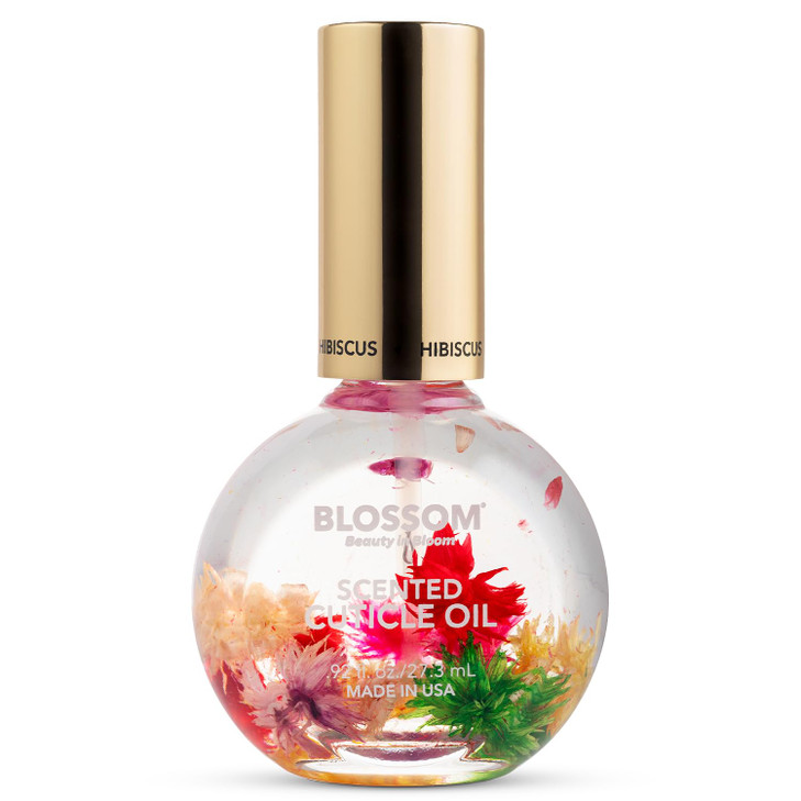 Blossom Cuticle Oil for Nails Hydrating Moisturizing Scented Nail Oil Cuticle Care Infused with Real Flowers Made in USA