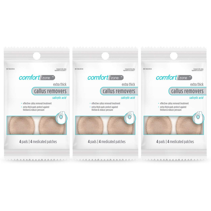 Comfort Zone Extra Thick Callus Remover Pads for Feet Contains 40 Salicylic Acid Protective Callus Pads for Feet to Cush