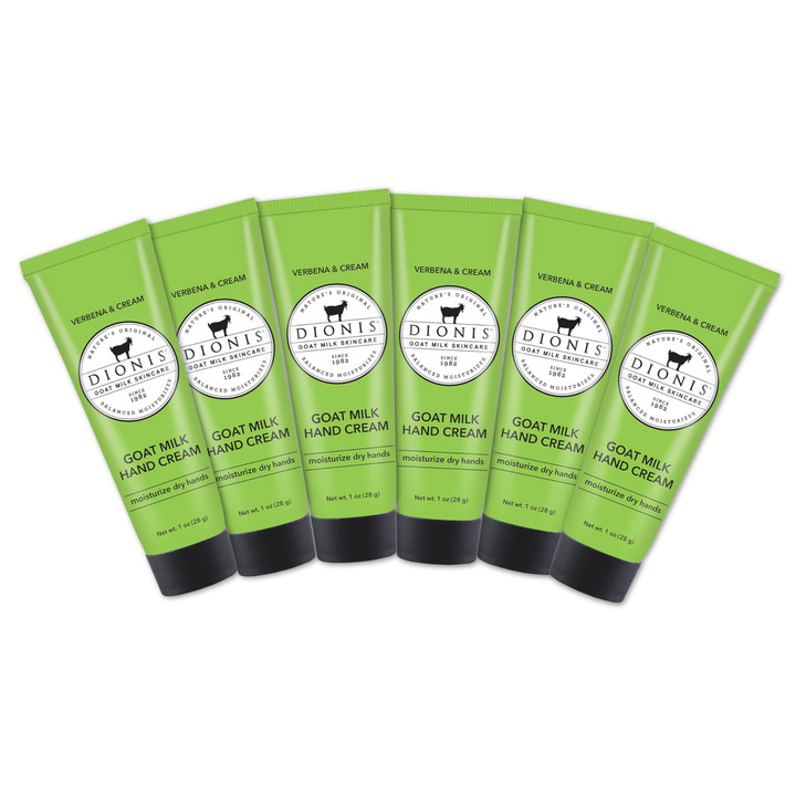 Dionis Goat Milk Hand Cream Lemon Verbena 1oz Pack of 6