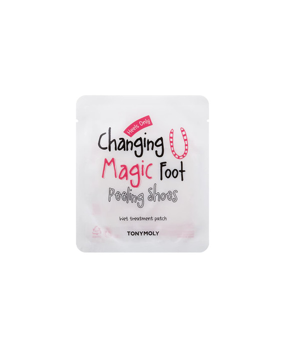 TONYMOLY Changing U Magic Foot Peeling Shoes Exfoliating Foot Mask with AHA Watermelon Extract for Dry Cracked Heels Cal