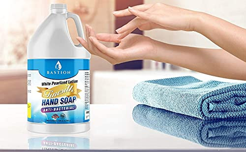 Antibacterial Finesilk White Pearlized Lotion Liquid Hand Soap Bulk Refill Jug PH Balanced UltraStrength Made In USA Fin