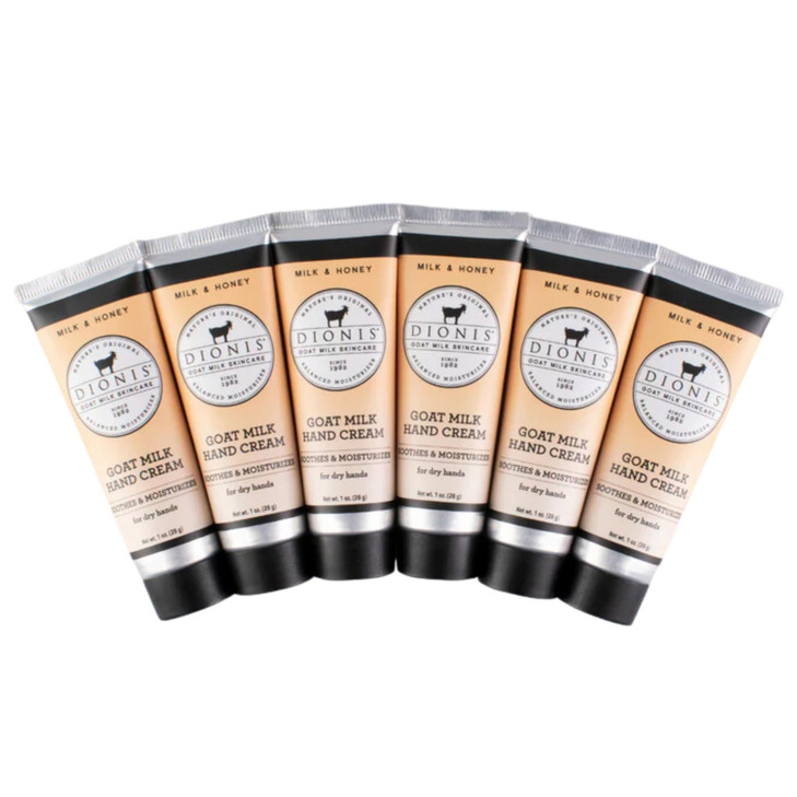 Dionis Goat Milk Hand Cream Milk Honey 1oz Pack of 6