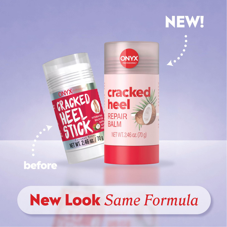 Onyx Professional Cracked Heel Repair Balm Stick for Dry Cracked Feet Treatment Coconut Scent 1 pack Moisturizing Foot B