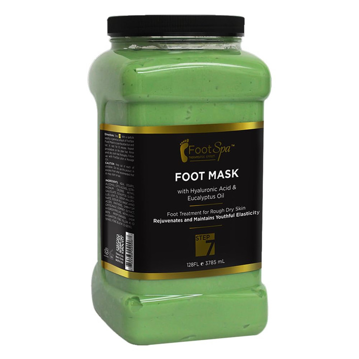 FootSpa Cream Mask for foot 128 Oz With Peppermint and Eucalyptus Oil Pedicure Massage for Tired Feet and Body Hydrating