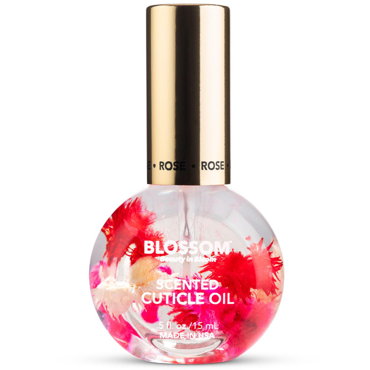 Blossom Cuticle Oil for Nails Hydrating Moisturizing Scented Nail Oil Cuticle Care Infused with Real Flowers Made in USA