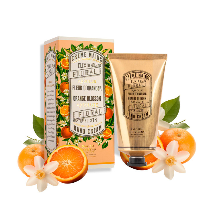 Panier des Sens Orange Blossom Hand Cream with Olive Oil Nourishing Hand Cream for Dry Cracked Hands 97 Natural Ingredie