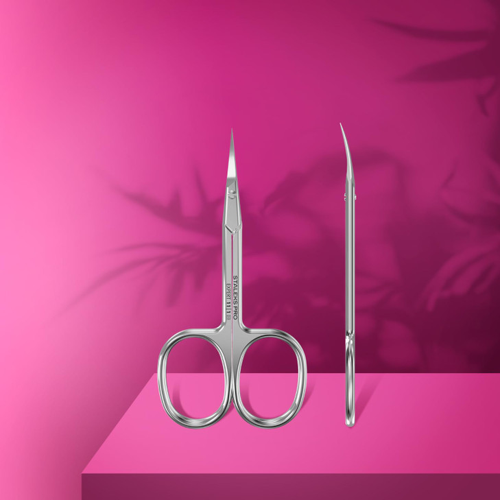 Staleks Pro EXPERT 11 Cuticle Scissors Type 1 LeftHanded Narrow Blades Stainless Steel Ergonomic Manicure Scissors