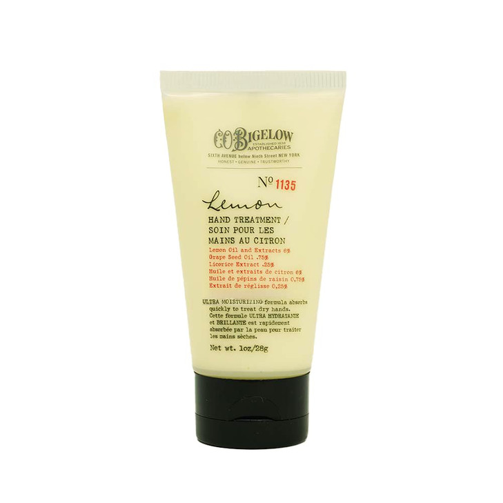 CO Bigelow Lemon Hand Treatment Lotion for Dry Hands with Lemon Extract Moisturizing Lotion and Hand Treatment 1 oz