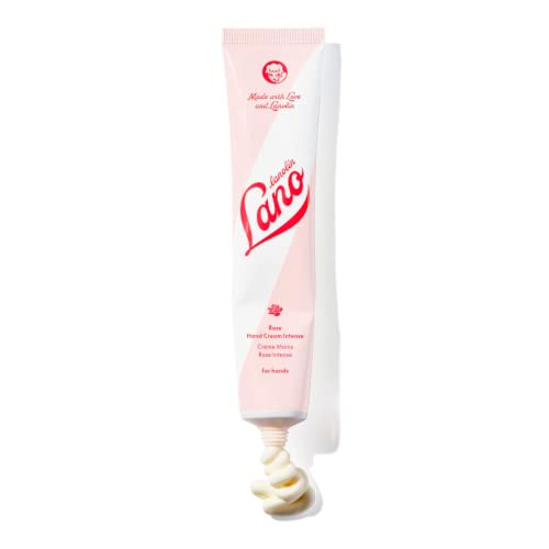 Lanolips Hand Cream Lanolin Lotion with Rose Oil Shea Butter Vitamin E Cuticle Hand Cream for Dry Cracked Hands CrueltyF