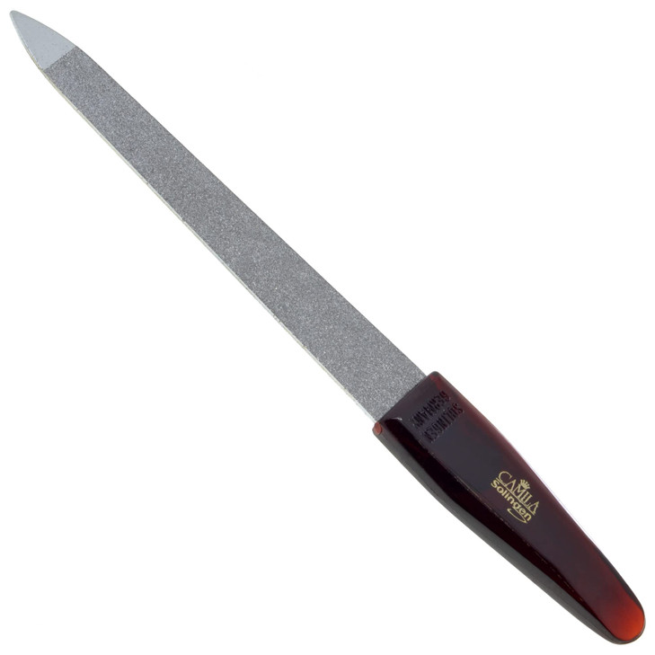 Camila Solingen CS16 Sapphire Metal Nail File for Natural Nails Fingernail and Toenail Care 35 Double Sided Coarse and F