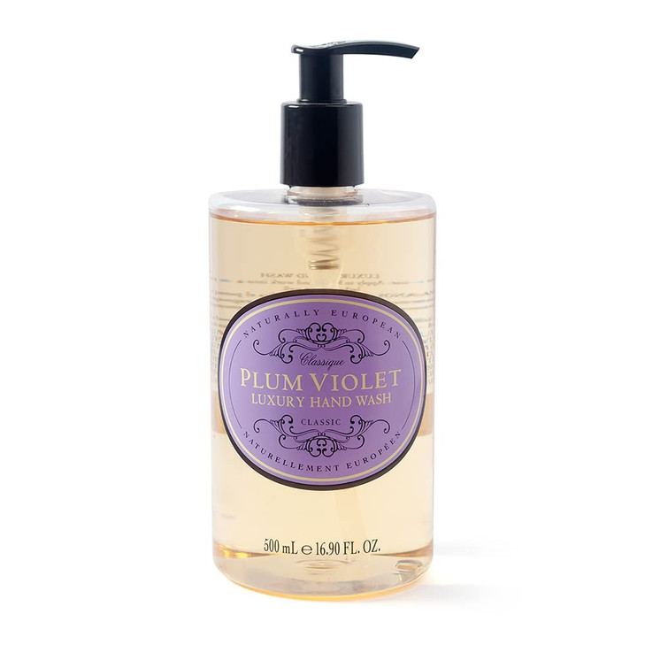 SOMERSET TOILETRY Naturally European Plum Violet Luxury Hand Wash Cleanse Moisturise 500ml Natural Soap Ideal for Sensit
