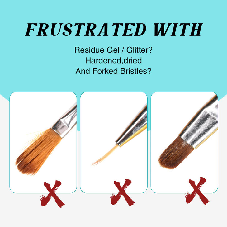 LOUINSTIC Nail Brush Cleaner and Conditioner Quickly Clean Gel Nail Brushes Paint Brushes Airbrushes Art Tools Preserver
