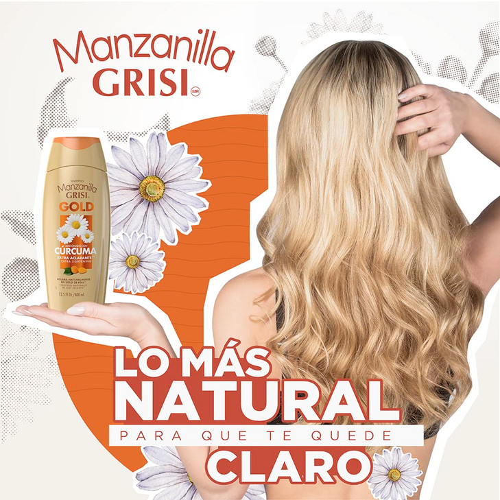 Manzanilla GRISI Chamomile Lightening Shampoo NutricomplexQ10 (13.5oz)