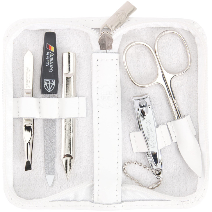 3 Swords Germany brand quality 5 piece manicure pedicure grooming kit set for professional finger toe nail care scissors
