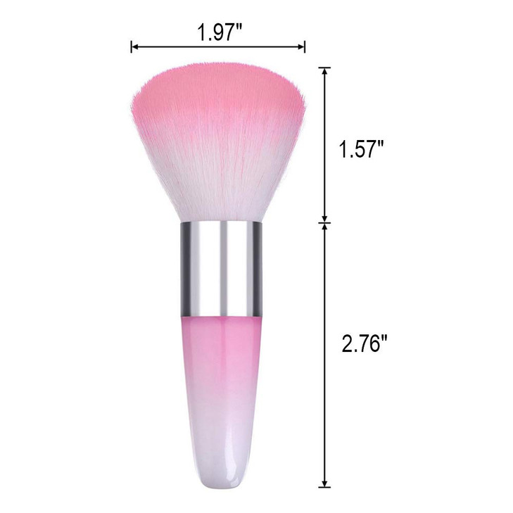 WOKOTO 3Pcs Soft Nail Brushes For Nail Art Dust Cleaning Brush Tools Brush For Remove Dust Powder Acrylic Nails Art Clea