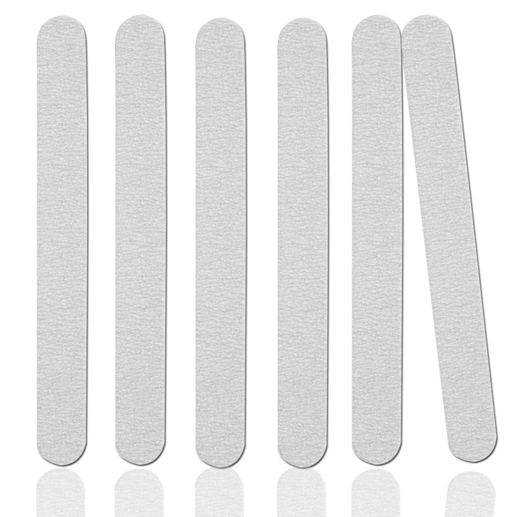 50pcs Wooden Nail FilesDouble Sided Emery Board 180240 Grit for Natural Nail
