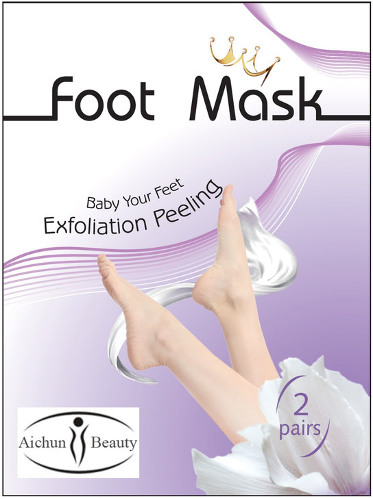 AICHUN BEAUTY Foot Peel Mask 2 Pack Peeling Away Calluses and Dead Skin cells Make Your Feet Baby Soft Exfoliating Foot