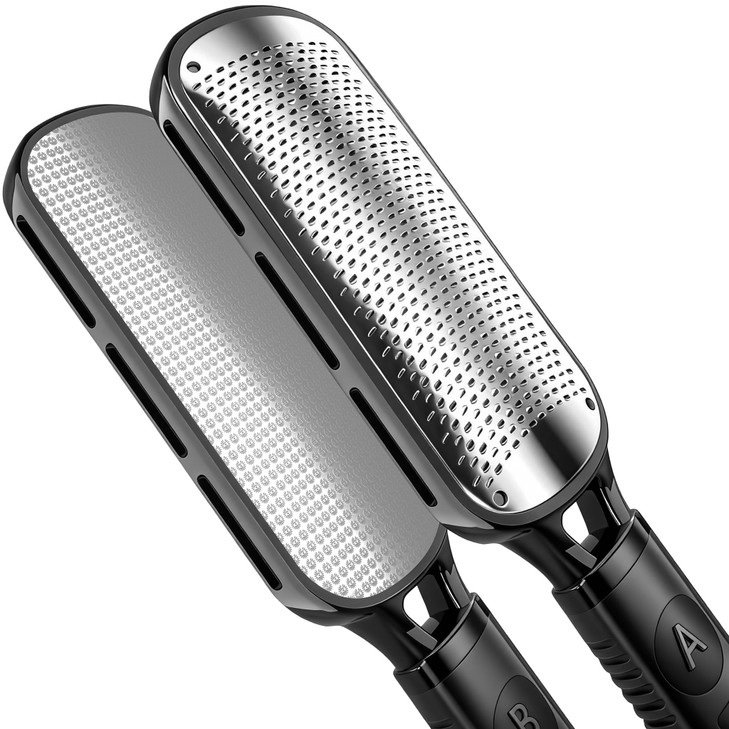 Antonki Foot File for Dead Skin Double Sided Callus Remover for Feet Metal Foot Scrubber for Cracked Heel Professional F