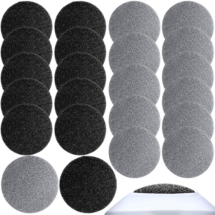 BBTO 20 Pcs Foot File Replacement Pads for Replacement Pads Portable Electric Vacuum Callus Remover Foot File for Exfoli