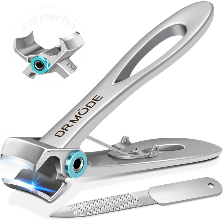 DRMODE Nail Clippers for Men Thick Nails Large Toe Nail Clippers for Thick Nails for Senior with Wide Jaw Opening Sharp