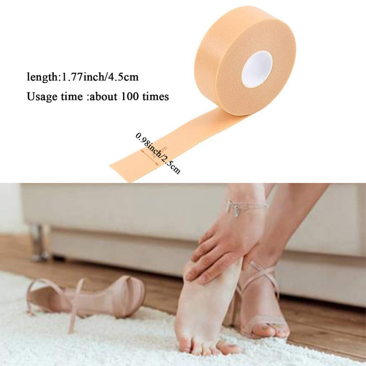 1 Roll Foot Care Sticker Adhesive Protector PadsHeel Grip Tape for Man Women to Prevention Blister and Chafing Cushion P