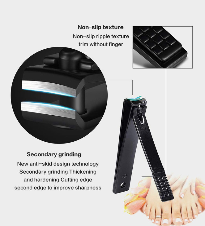Nail Clippers Sets High Precisio Stainless Steel Nail Cutter Pedicure Kit Nail File Sharp Nail Scissors and Clipper Mani