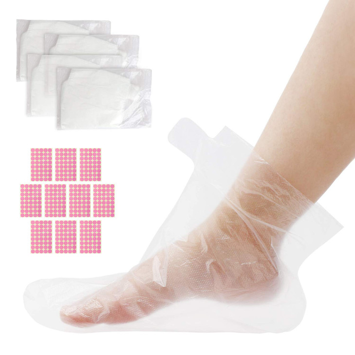 Segbeauty Paraffin Wax Bath Liners for Foot 400pcs Paraffin Foot Bags Plastic Paraffin Bath Mitts Socks Hot Wax therapy