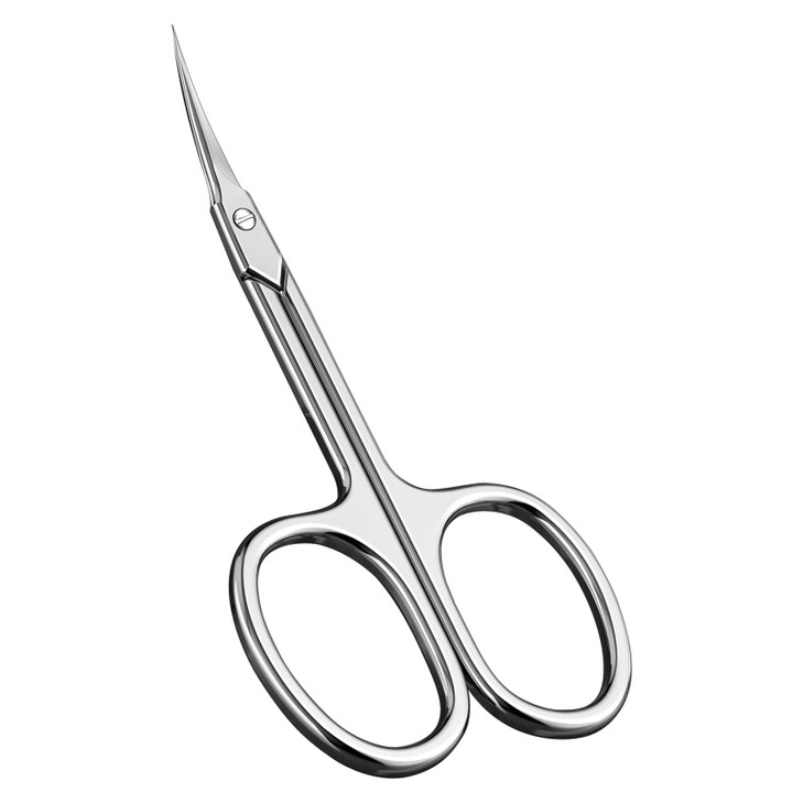 CGBE Manicure Scissors Extra Fine Eyebrow Scissors for Grooming Curved Blade Nail Scissors Precise Pointed Tip Grooming
