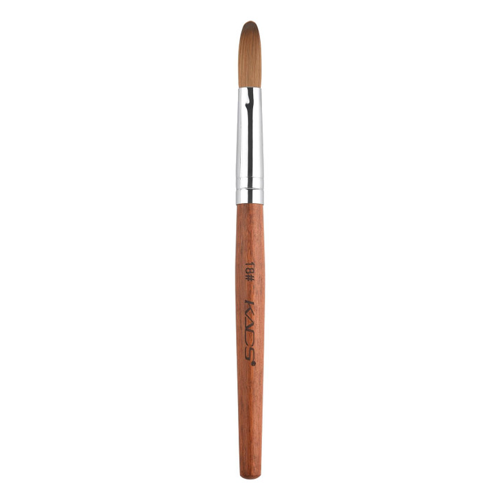 Rolabling Nail Brush Kolinsky Sable Acrylic Nail Art Brush Professional Red Wooden Nail Brush 18