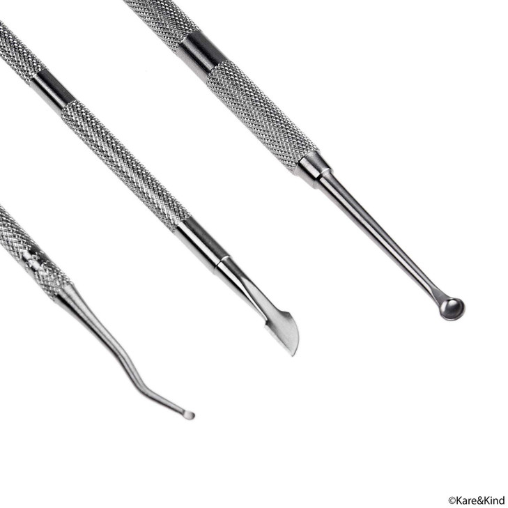 Complete 5 Piece Cuticle and Nail Care Set For Manicure and Pedicure Use Salon Quality Stainless Steel Personal Care for