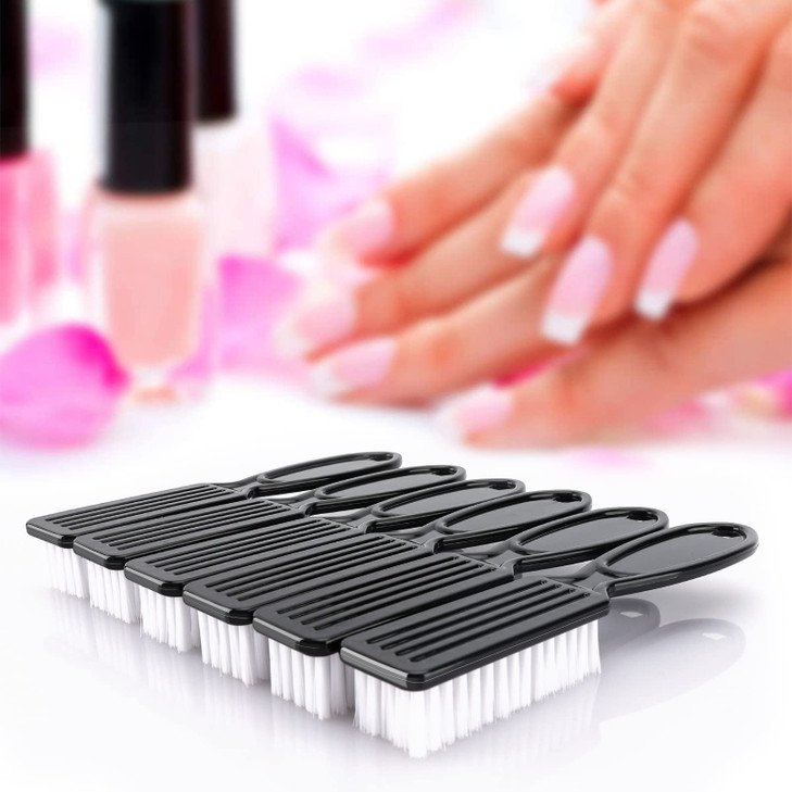 6 Pack Nail Brush Cleaning Nail Dust Brush HOFASON Nail Brush for Cleaning Fingernails Handle Grip Nail Brush Cleaner fo