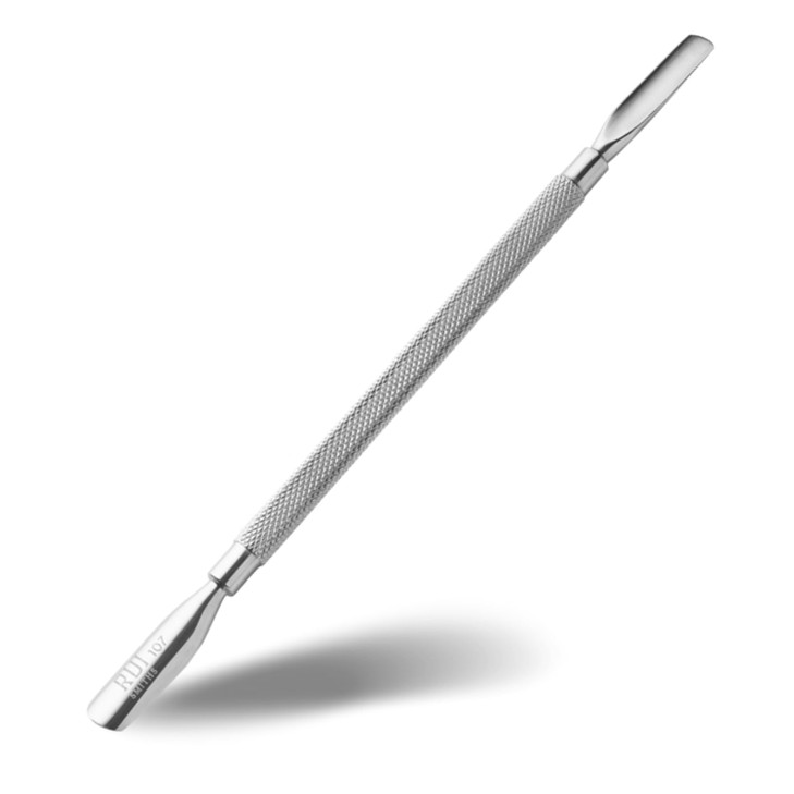 Rui Smiths Pro Cuticle Pusher with 2 Ends Stainless Steel Manicure Tool Style 107