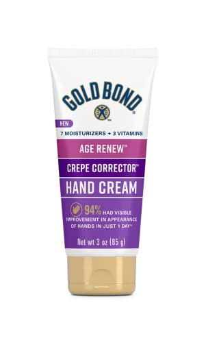 Gold Bond Age Renew Crepe Corrector Hand Cream Replenishing Smoothing Formula 3 oz