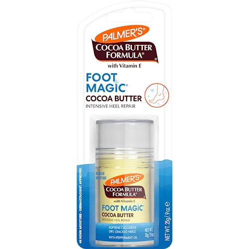 Palmers Cocoa Butter Formula Heel Repair Foot Balm Stick for Cracked Heels Feet NoMess Stick Applicator 09 Ounce