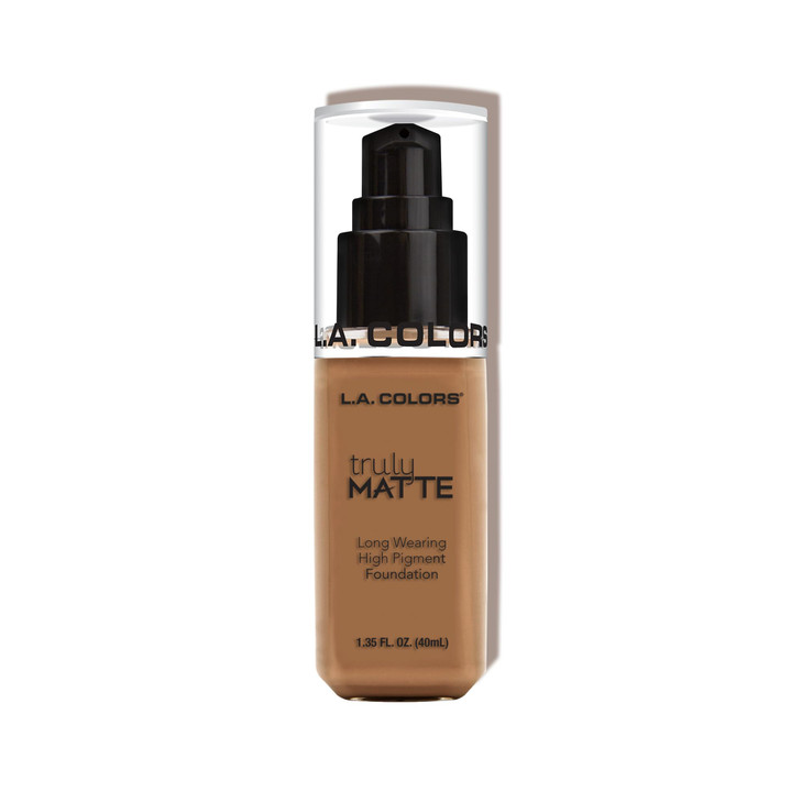 L.A. COLORS Truly Matte Foundation, Deep Tan CLM361 online at globaldelivered