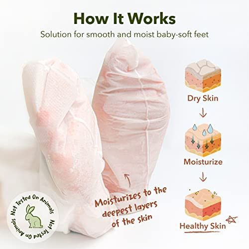 Purederm Shiny Soft Foot Peeling Mask 3 pack For smooth and moist baby skin with Exfoliating peel off Calluses Dry Skin