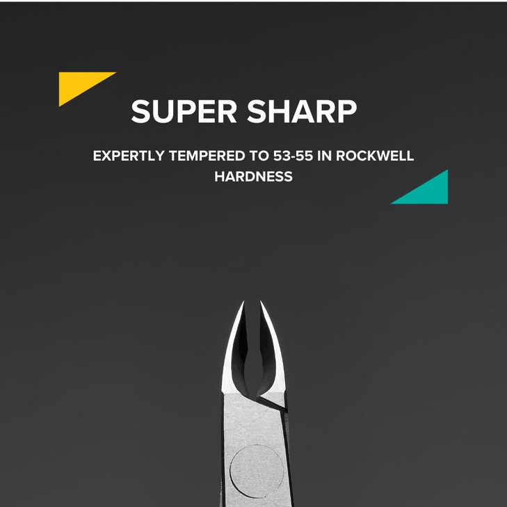 Rui Smiths Professional Cuticle Nippers GoldPlated Carbon Steel French Handle Single Spring 6mm Jaw Full Jaw
