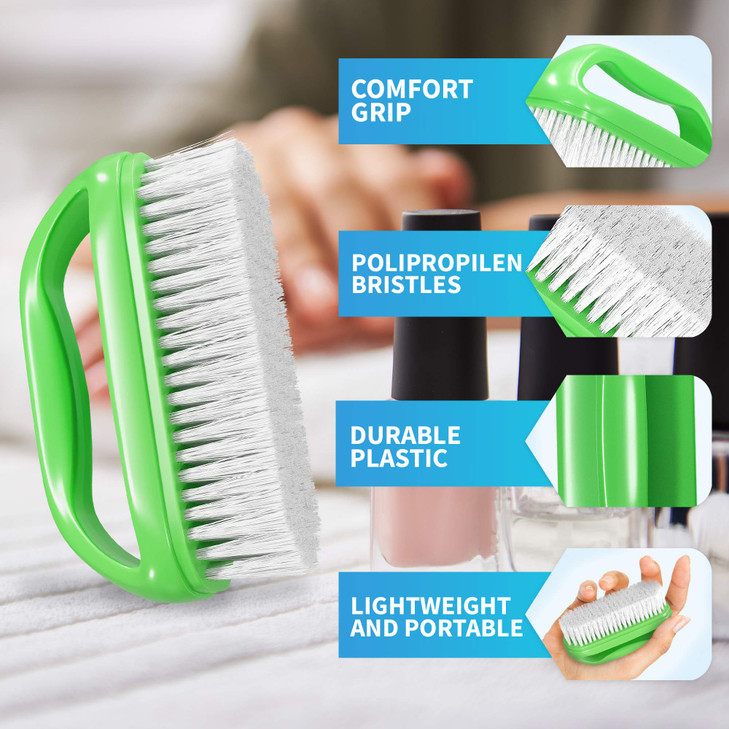 Konex PerfectGrip Large Hand and Nail Brush 4 X 214 X 112 Green