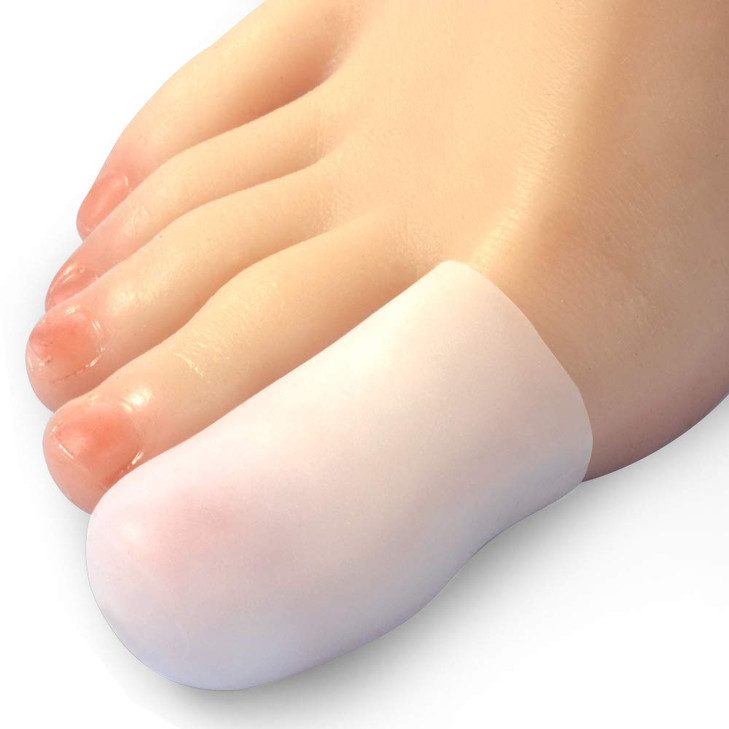 Hoogoo 10 Pack Big Toe Caps and Protectors Gel Toe Covers Protect Toe from Rubbing Ingrown Toenails Corns Blisters Hamme