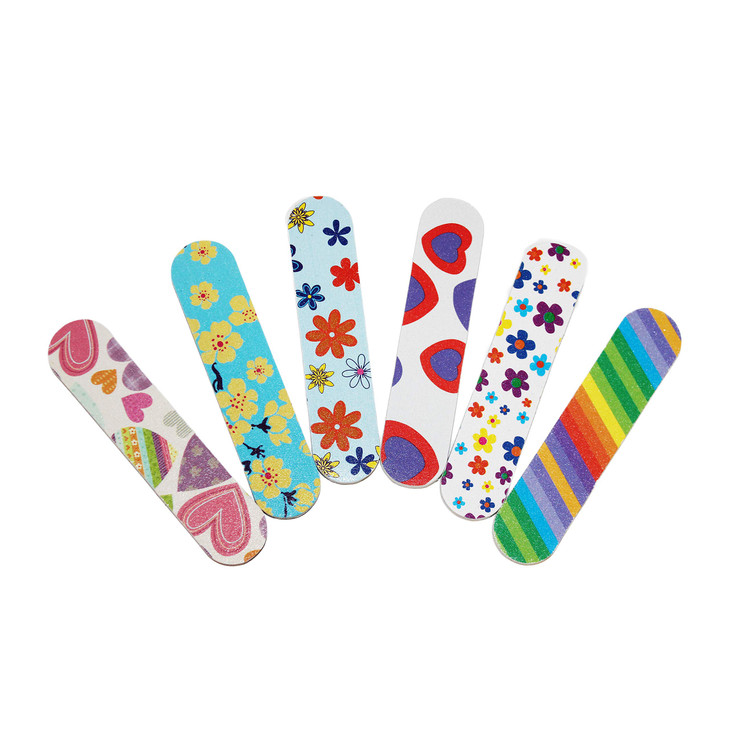 ZMOI 1 Dozen Colorful Girly Mini Emery Board Nail Files
