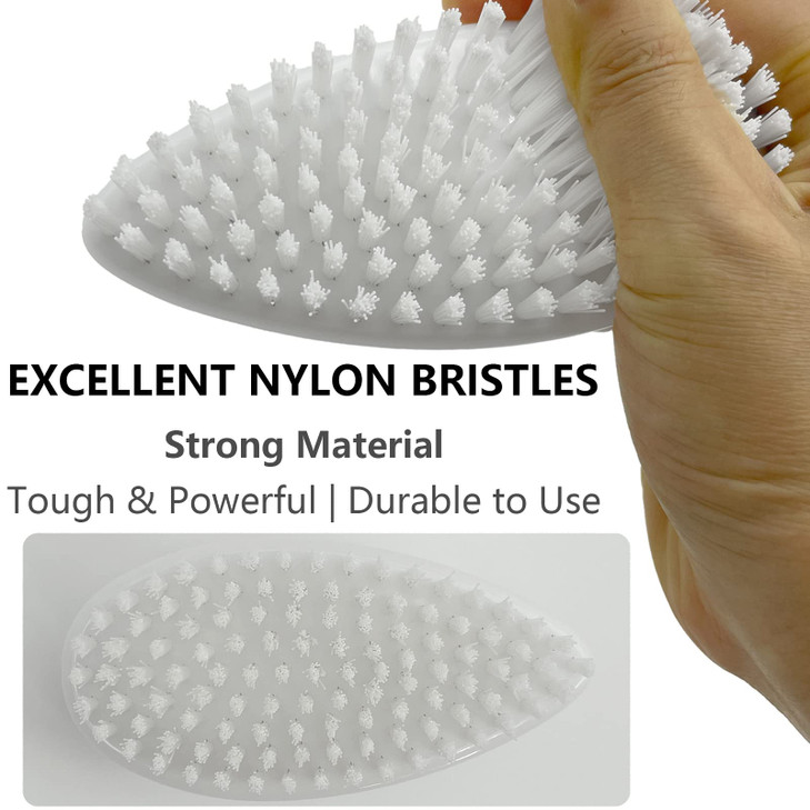 GKETN Hand and Nail Brush for Cleaning Fingernails Fingers Nylon Firm Stiff Bristles Heavy Duty Scrub Clean Brushes for